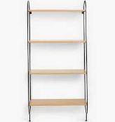 (Jb) RRP £140 Lot To Contain 2 Boxed John Lewis And Partners Tangent Small Shelving Units (1924579,