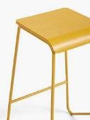 (Jb) RRP £100 Lot To Contain 1 Boxed John Lewis And Partners Spot Barstool In Mustard (No Tag)