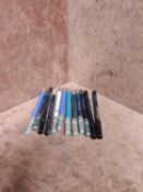 (Jb) RRP £160 Lot To Contain 12 Testers Of Assorted Premium Urban Decay Makeup Pencils All Ex-Displa