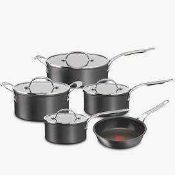 (Jb) RRP £295 Lot To Contain 1 Boxed Jamie Oliver Tefal 5 Piece Hard Anodised Set (01564568)