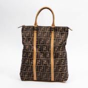 RRP £945 Fendi Tall Zip Tote Handbag Brown/Tan - AAR9934 - Grade A - (Bags Are Not On Site, Please