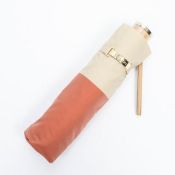 RRP £425 Celine Two Tone Folding Umbrella Accessories Beige/Terracotta - AAS5669 - Grade A - (Bags