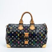 RRP £2500 Louis Vuitton Ltd. Ed. "Takashi Murakami Multicolore" Speedy Handbag Brown - AAS8968 -