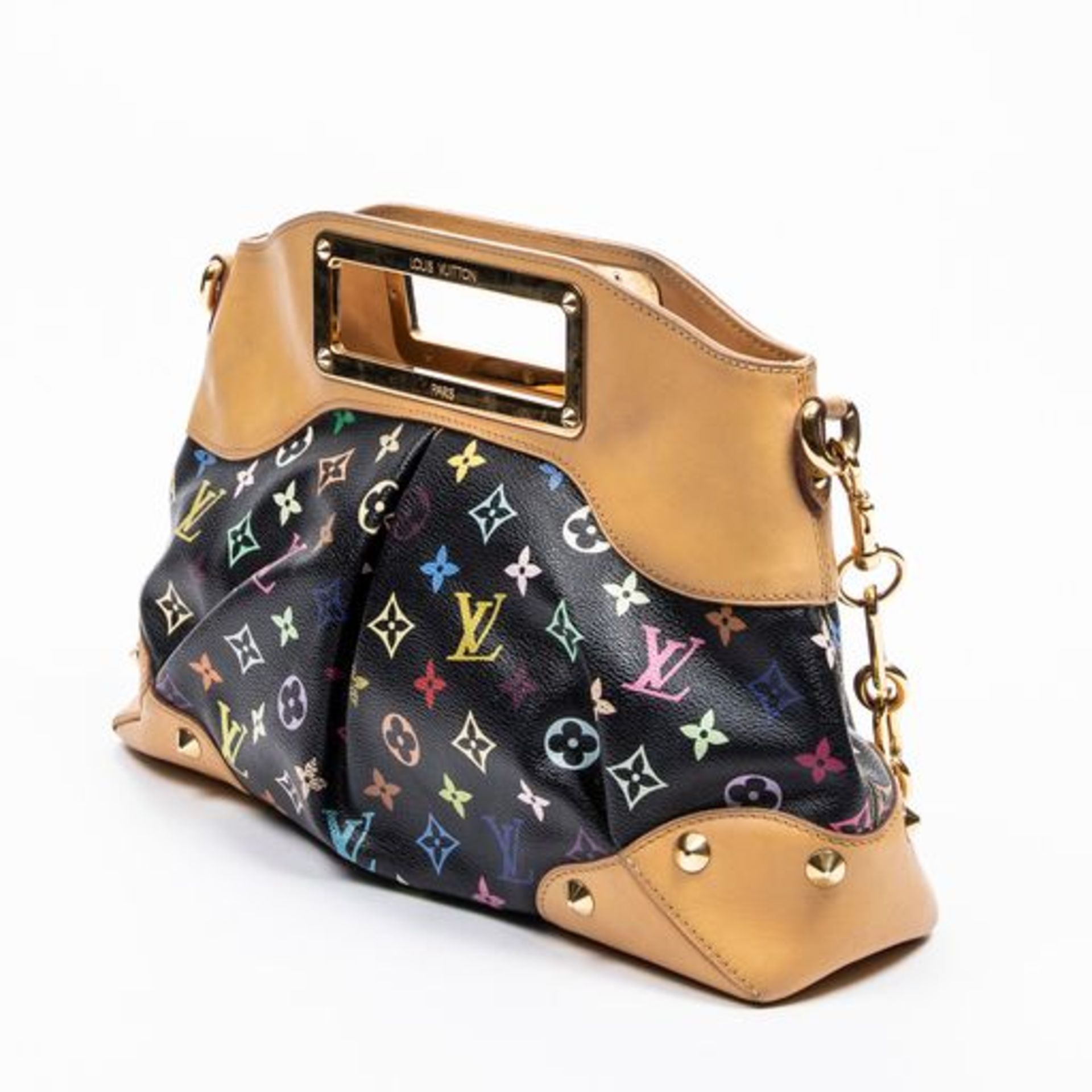 RRP £1040 Louis Vuitton "Limited Edition Takashi Murakami Multicolore"Judy Shoulder Bag Black - - Image 2 of 4