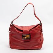 RRP £1350 Fendi Fold Over Baguette Shoulder Bag Red - AAS5693 - Grade A - (Bags Are Not On Site,