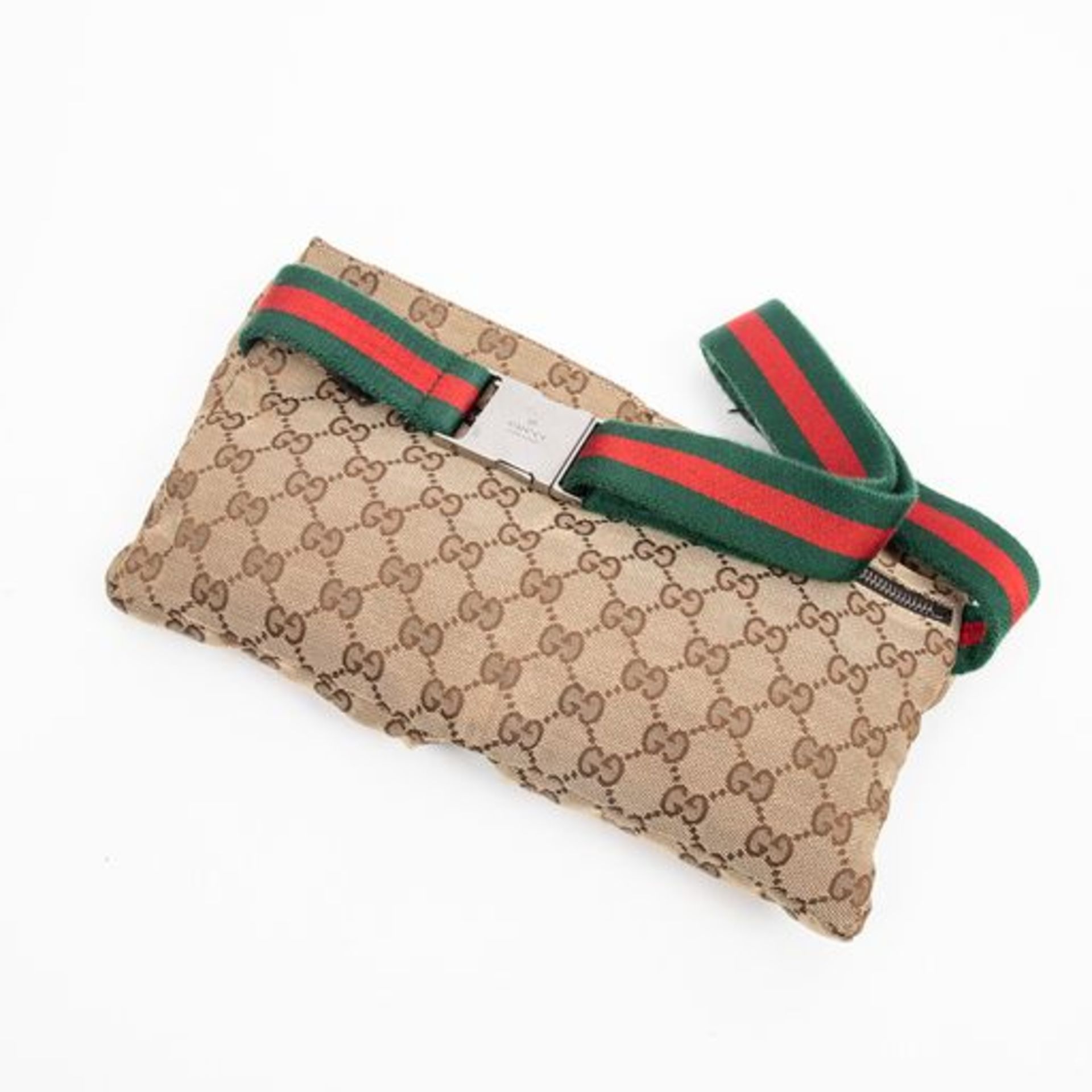 RRP £1030 Gucci Web Waist Pouch Beige/Brown AAS2149 - Grade A - (Bags Are Not On Site, Please - Image 3 of 4