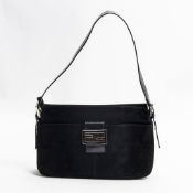 RRP £945 Fendi Top Zip Front Pocket Baguette Shoulder Bag Black - AAS5152 - Grade A - (Bags Are