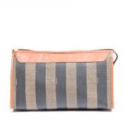 RRP £475 Fendi Vintage Clutch Handbag Brown/Black -AAS5696 - Grade AB - (Bags Are Not On Site,