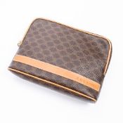 RRP £790 Celine Vintage Cosmetic Pouch Brown - AAR1174 - Grade AB - (Bags Are Not On Site, Please