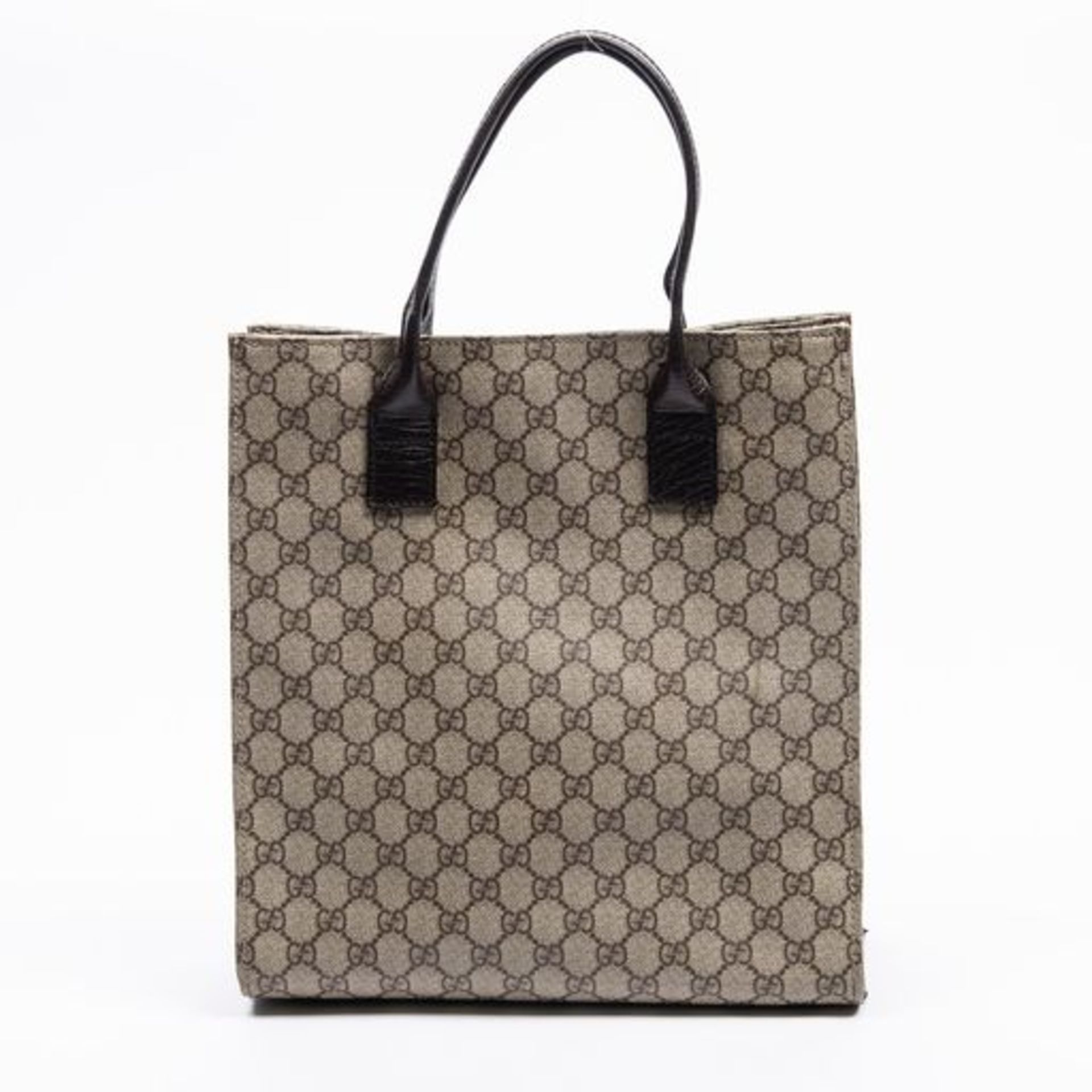 RRP £1125 Gucci Tall Tote Shoulder Bag Beige/Dark Brown - AAS1164 - Grade A - (Bags Are Not On Site, - Image 3 of 5