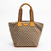 RRP £1105 Gucci Large Handle Web Tote Shoulder Bag Beige/Mustard - AAR3001 - Grade A - (Bags Are Not