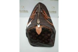 RRP £1500 Louis Vuitton Keepall 50 Brown Coated Canvas Handbag (AAN9760) Grade Ab (Appraisals