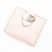 RRP £825 Fendi Selleria Compact Bifold Wallet Peach AAR3278 - Grade A - (Bags Are Not On Site,