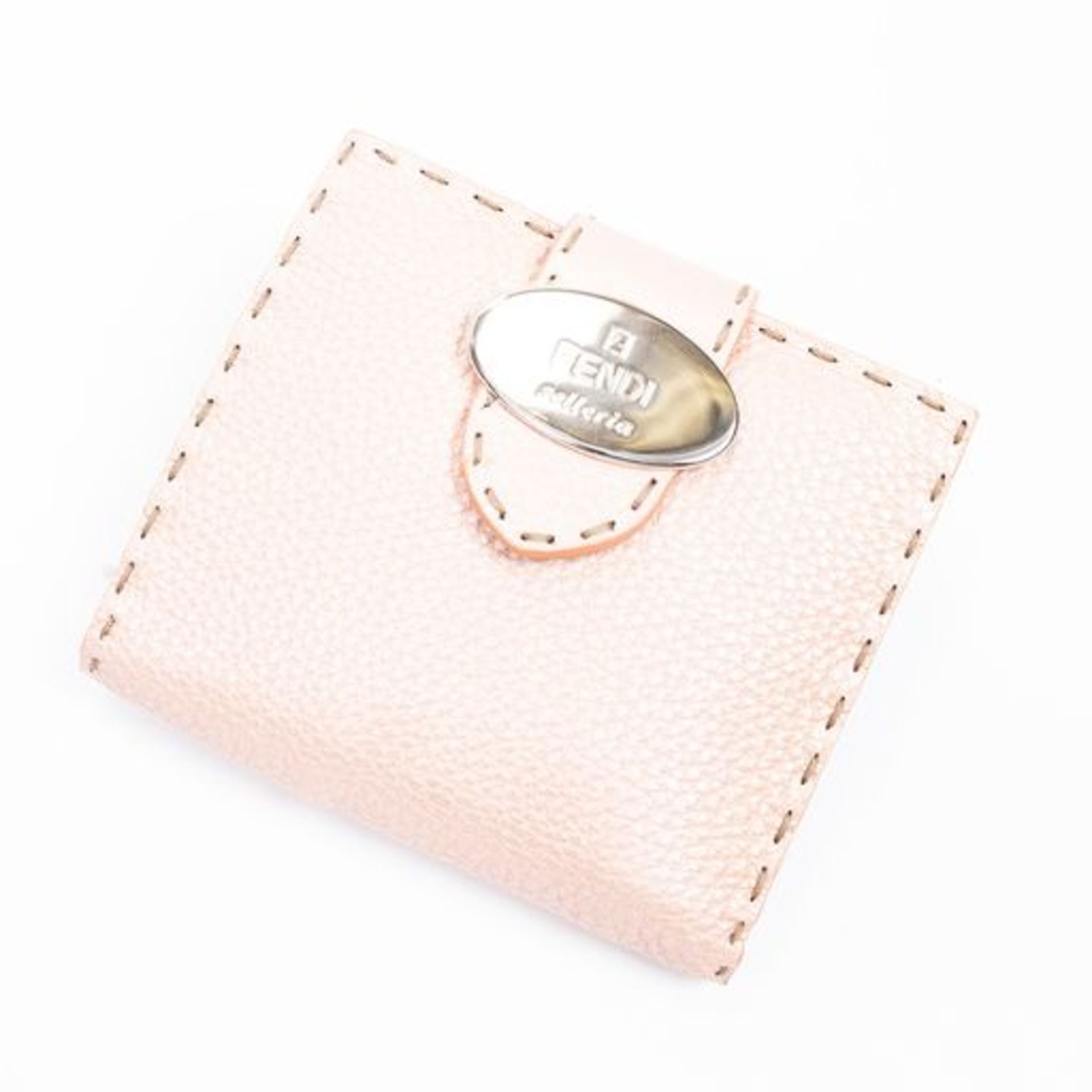 RRP £825 Fendi Selleria Compact Bifold Wallet Peach AAR3278 - Grade A - (Bags Are Not On Site,