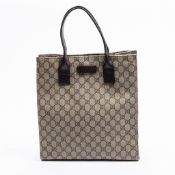 RRP £1125 Gucci Tall Tote Shoulder Bag Beige/Dark Brown - AAS1164 - Grade A - (Bags Are Not On Site,