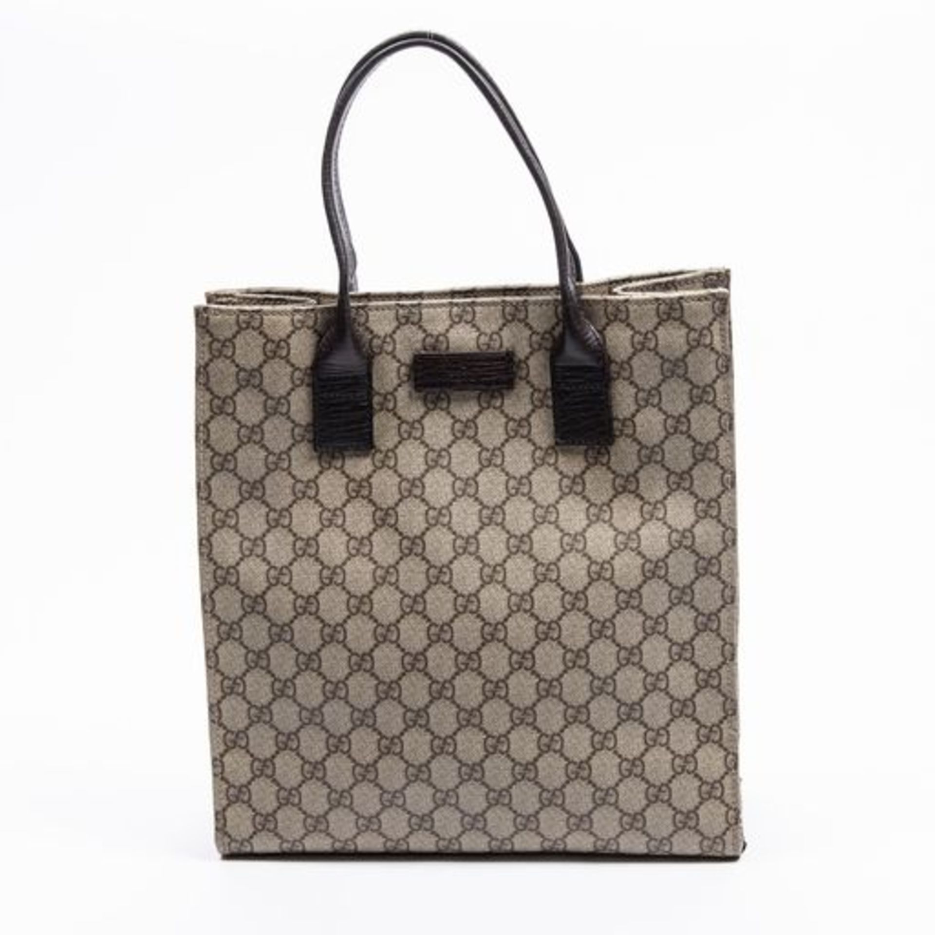 RRP £1125 Gucci Tall Tote Shoulder Bag Beige/Dark Brown - AAS1164 - Grade A - (Bags Are Not On Site,