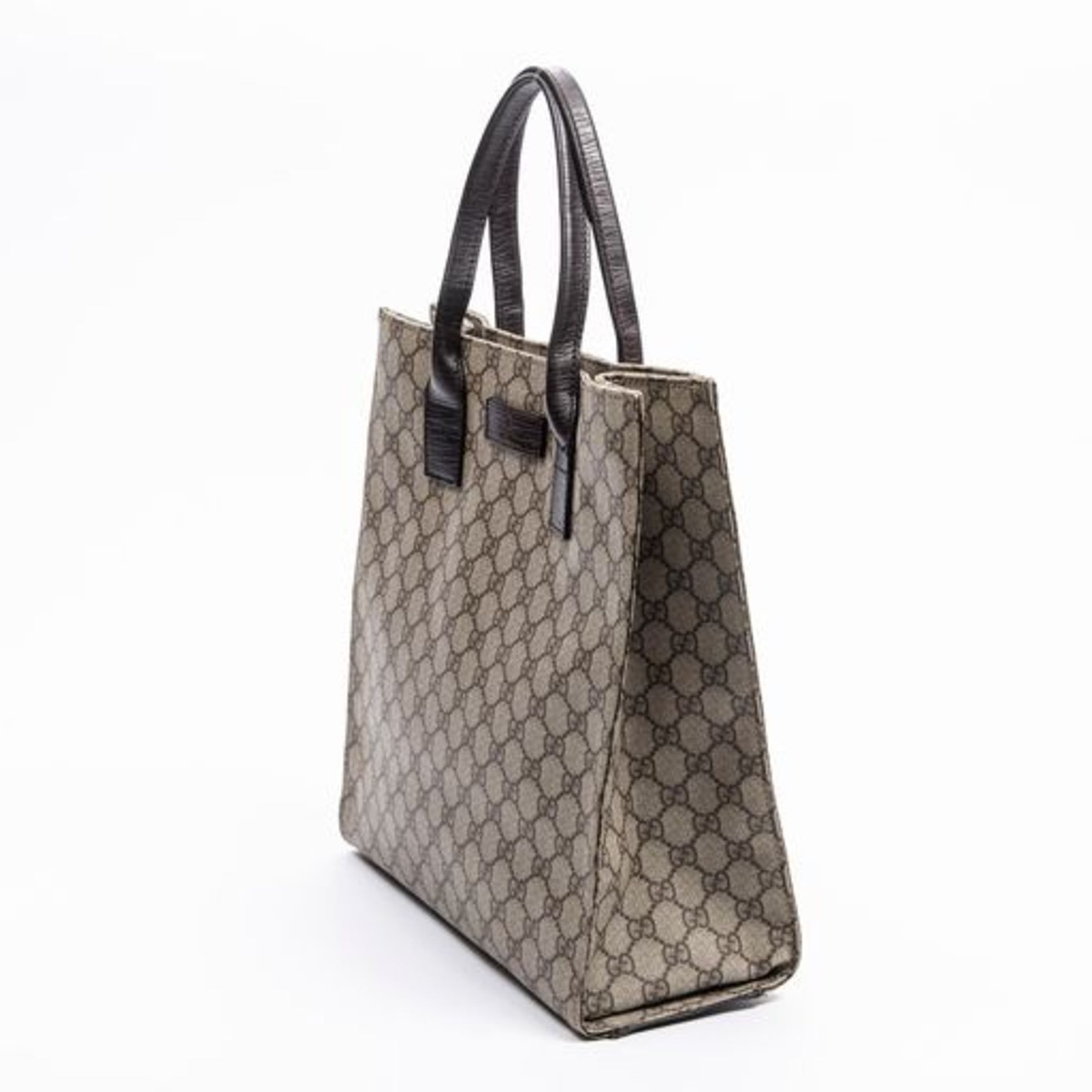 RRP £1125 Gucci Tall Tote Shoulder Bag Beige/Dark Brown - AAS1164 - Grade A - (Bags Are Not On Site, - Image 2 of 5