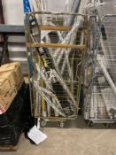 (Jb) RRP £400 Cage To Contain A Large Assortment Of John Lewis And Partners Curtain Rails, Poles And