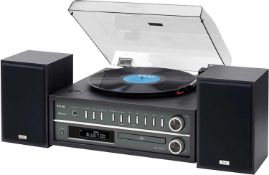 RRP £180 1 Boxed Richer Sounds Teac Mcd 800 Cherry Turn Table Cd/Player Combi System
