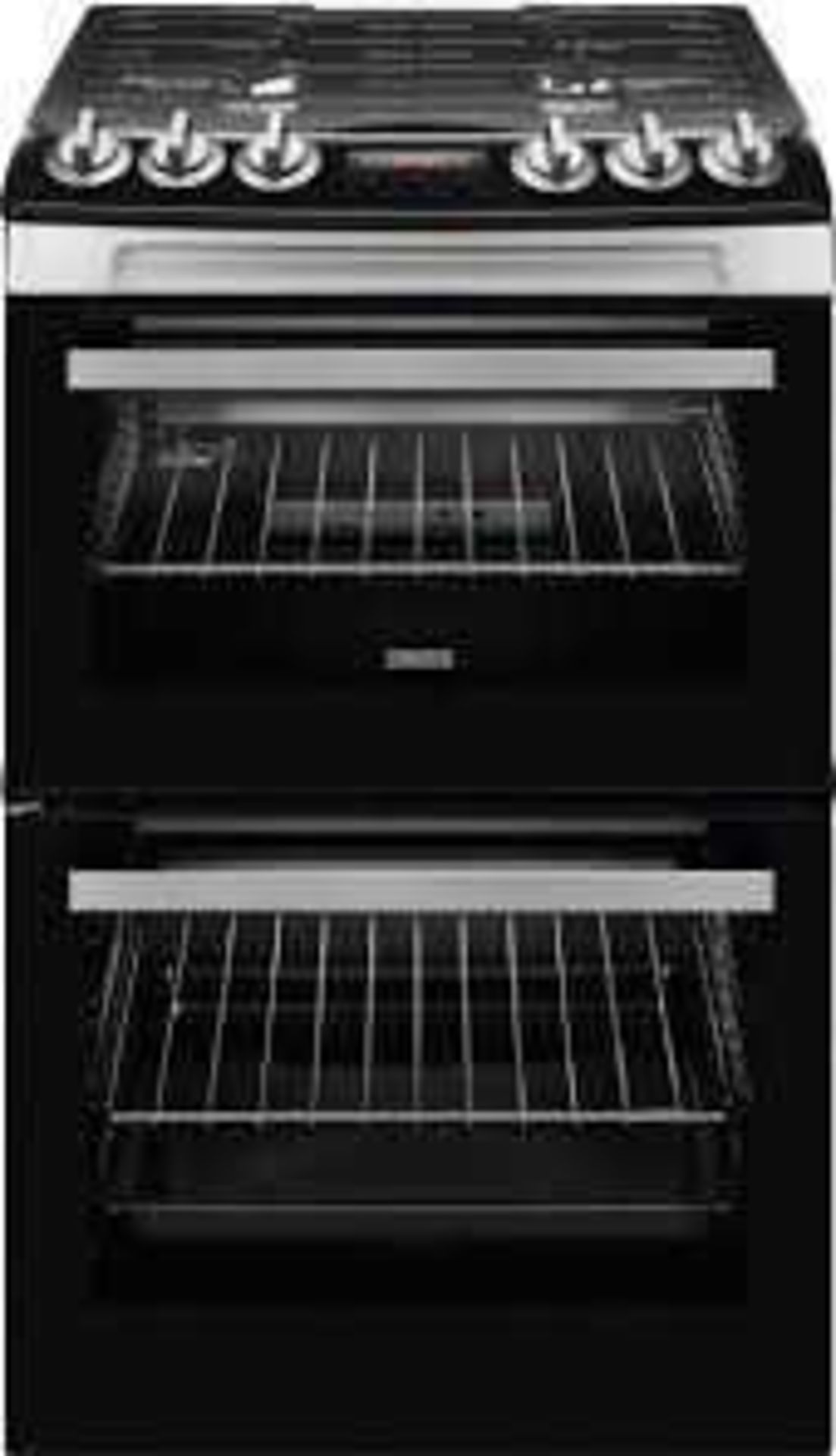 (Jb)RRP £720 Lot To Contain 1 Zanussi Zcg43250Xa 55Cm Gas Cooker With Full Width Electric Grill
