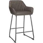 (Jb) RRP £160 Lot To Contain 1 Boxed John Lewis And Partners Brooks Barstool In Dark Grey (2015307)