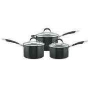 (Jb) RRP £210 Lot To Contain 1 Boxed Circulon Style Total Non Stick System Set Of 3 Saucepans (2604