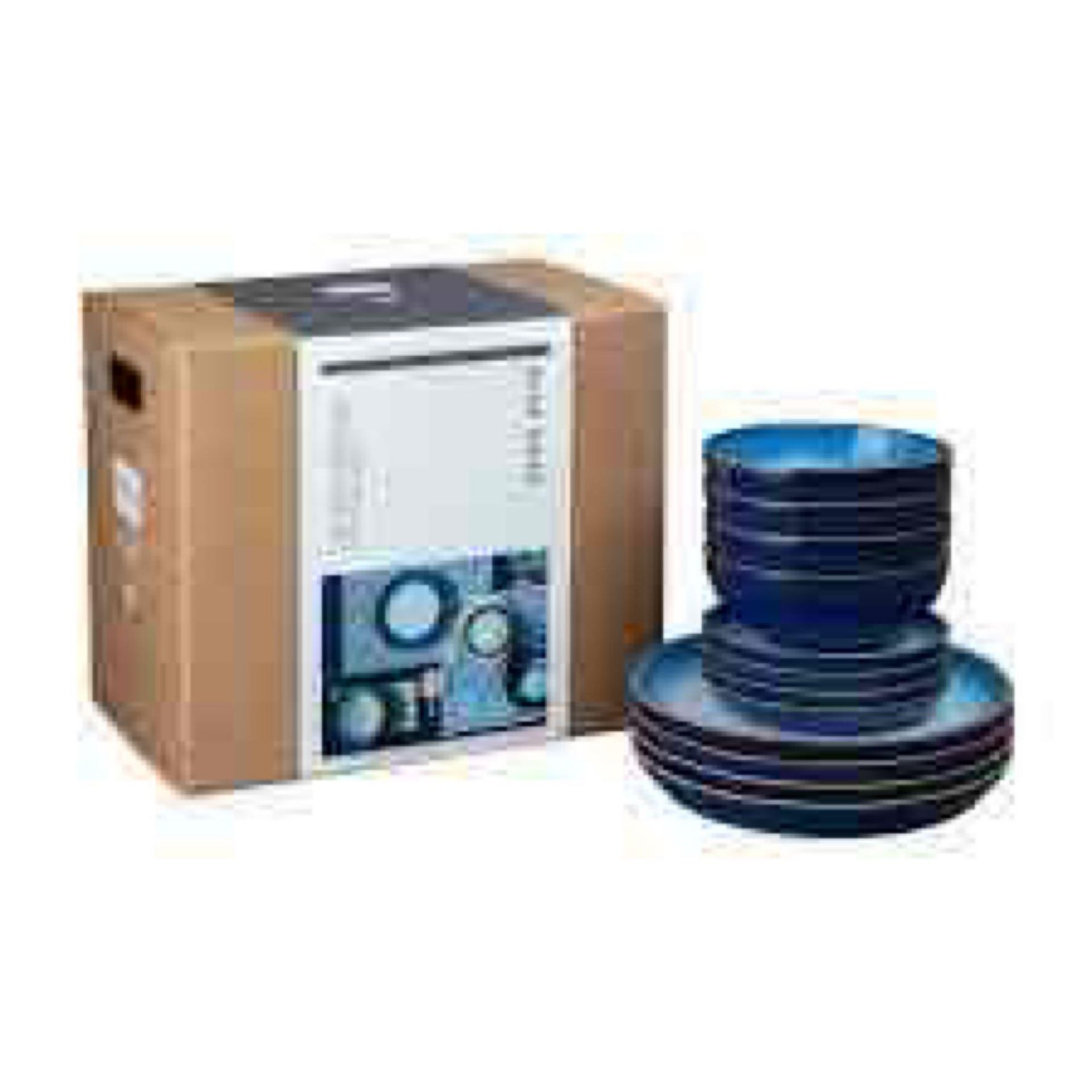 (Jb) RRP £320 Lot To Contain 2 Boxed Denby 12 Piece Dinner Sets To Include Azure Haze Coupe Dinner