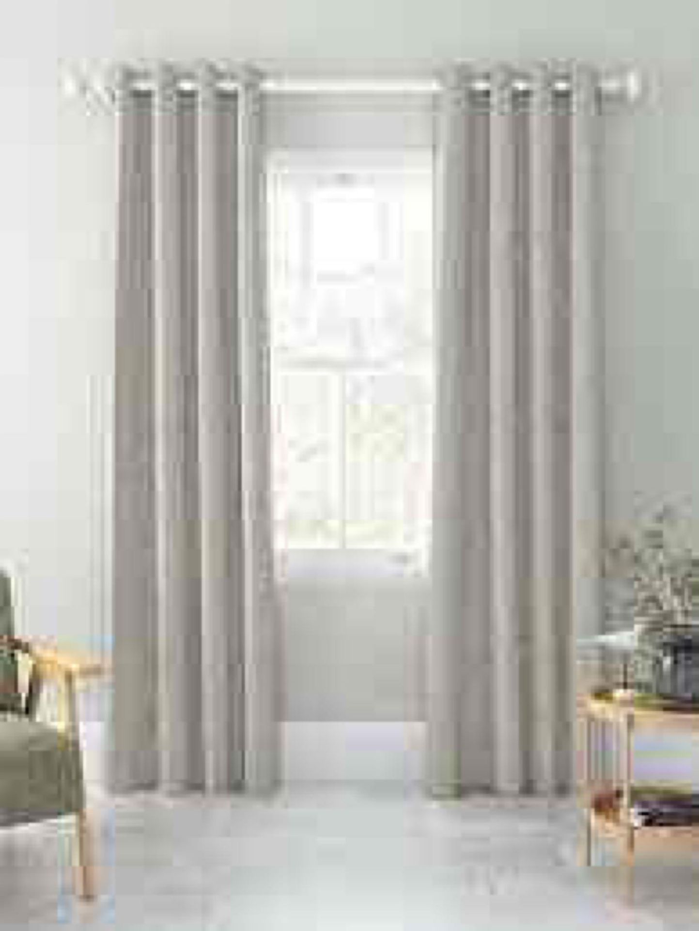 (Jb) RRP £105 Lot To Contain 1 Bagged John Lewis And Partners Pair Of Pencil Pleat Curtains In Text