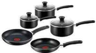 (Jb) RRP £100 Lot To Contain 1 Unpackaged Tefal 5 Piece Pan Set (No Tag)