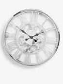(Jb) RRP £230 Lot To Contain 2 Boxed John Lewis And Partners Clocks To Include Skeleton Wall Clock
