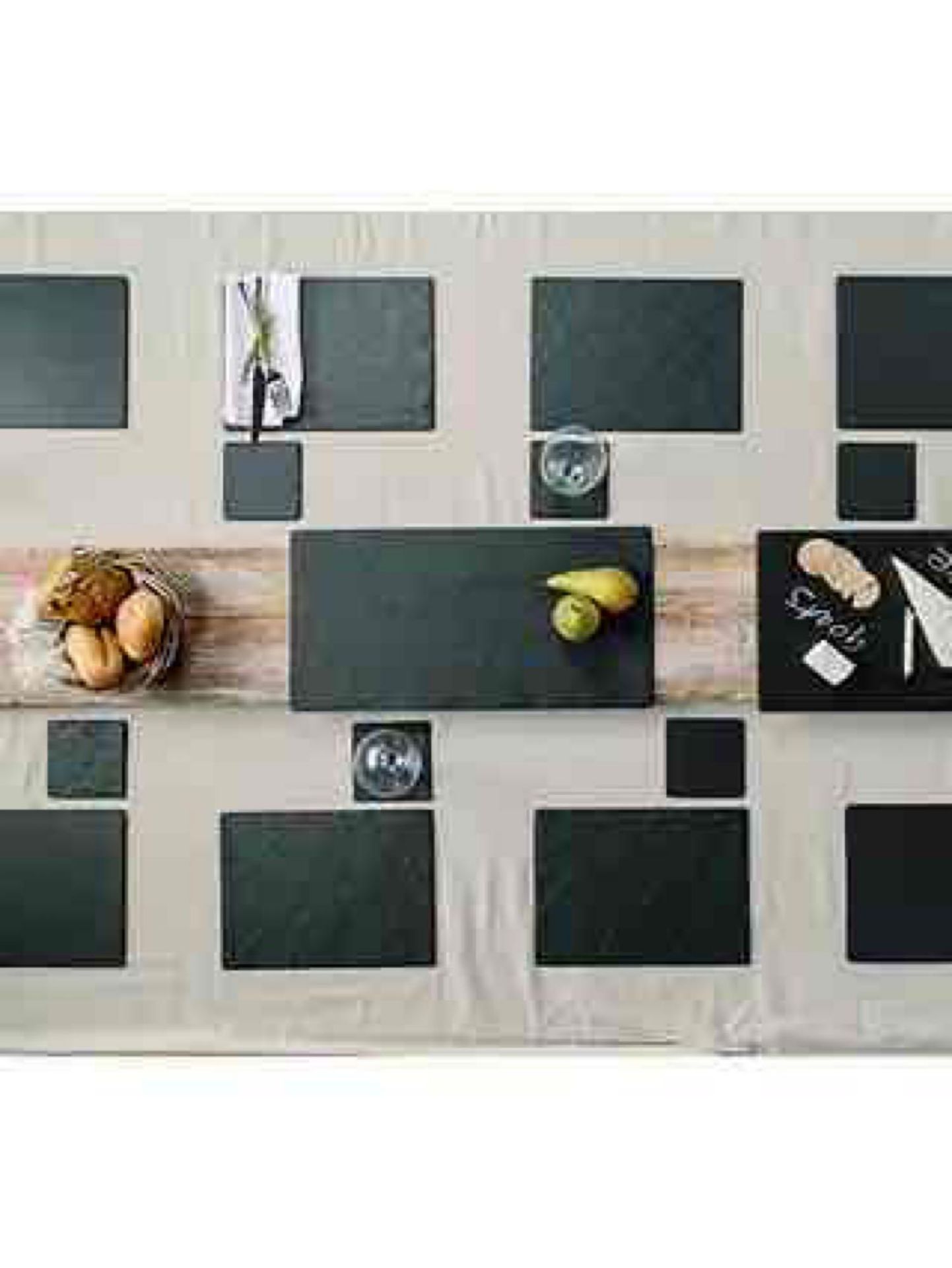 (Jb) RRP £150 Lot To Contain 1 Boxed The Just Slate Company Coasters Placemats And Table Runner Gif