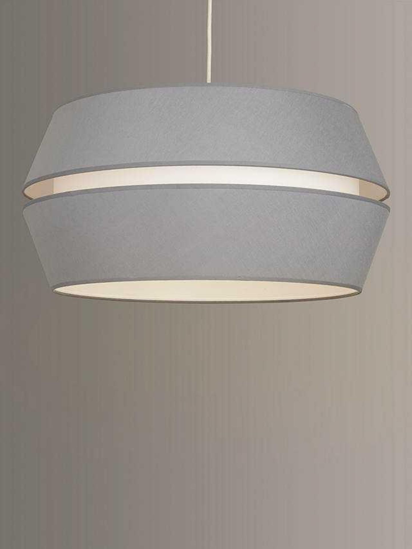 RRP £170 To Contain 2 Unboxed John Lewis And Partners Grey And White Large Designer Ceiling Light S