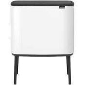 (Jb) RRP £170 Lot To Contain 1 Boxed Brabantia Bo Touch Bin With 2 Inner Buckets 2 X 30L (2469552)