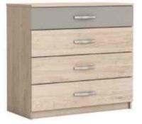 (Db) RRP £160 Lot To Contain One Boxed Magnum Wide Chest Of Drawers In Arizona Oak And Clay. Height
