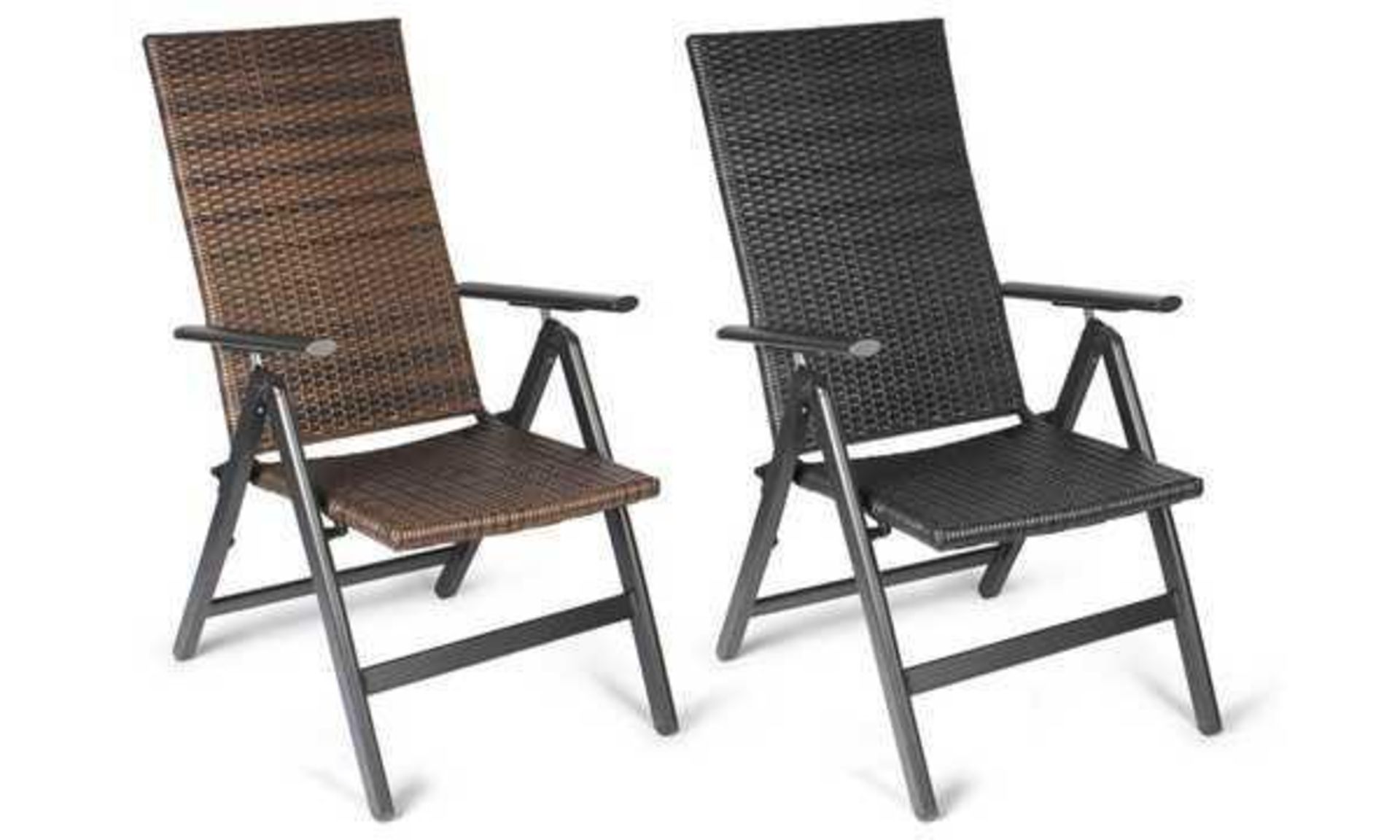 (Jb) RRP £100 Lot To Contain 1 Unpackaged John Lewis And Partners Rattan Foldable Garden Dining Chai