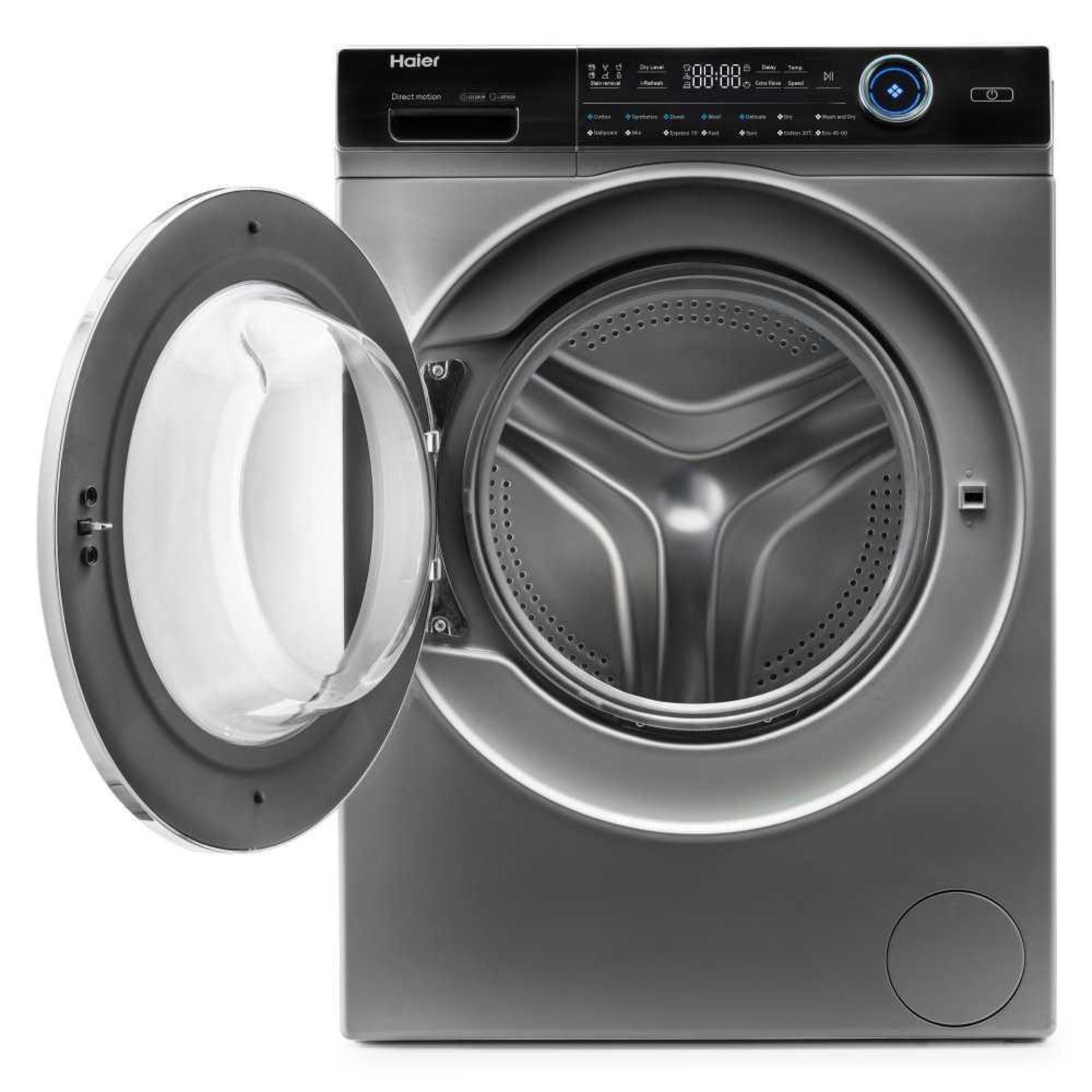 (Sp) RRP £500 Lot To Contain 1 Haier Hwd80-B14979S 8Kg / 5Kg Washer Dryer With 1400 Rpm - Graphite