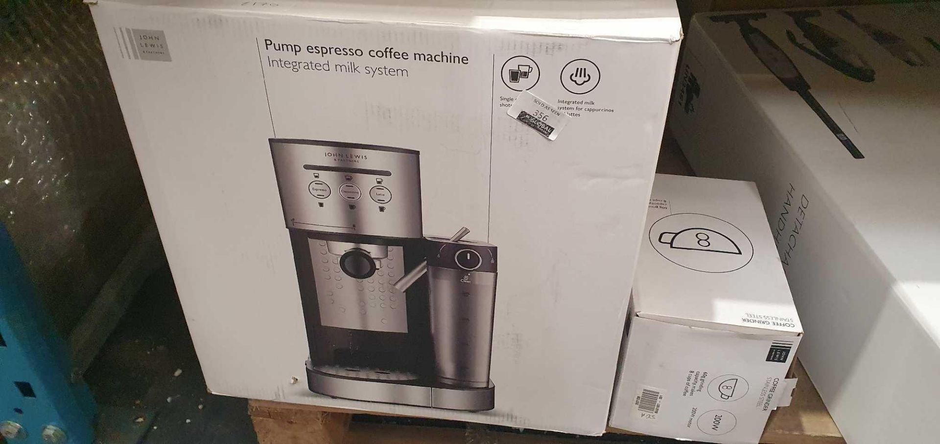 RRP £170 Lot To Contain 2X Items 1X Boxed John Lewis & Partners Pump Espresso Coffee Machine 1X John - Image 3 of 3