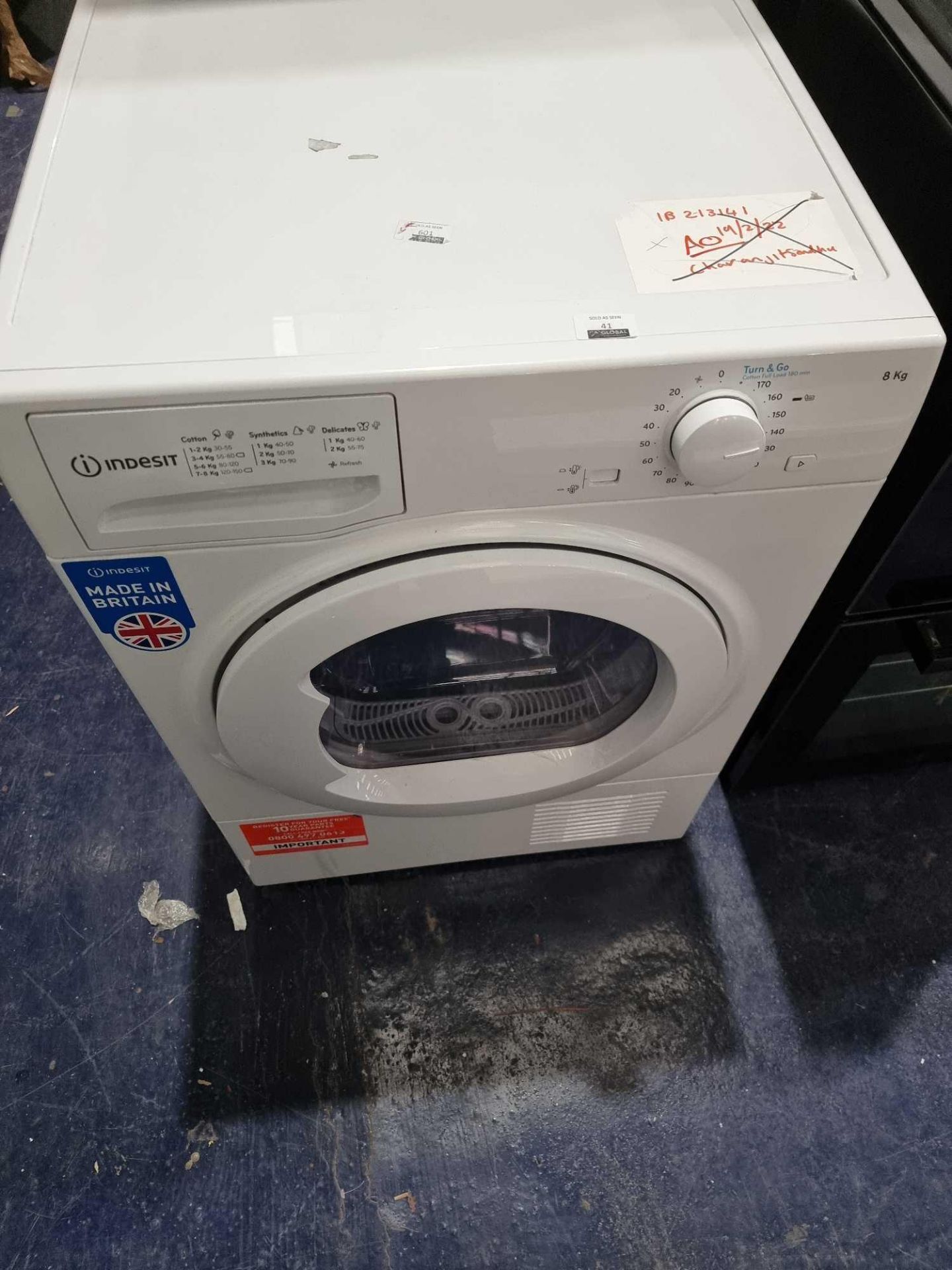 (Sp) RRP £250 Lot To Contain 1 Indesit I2D81Wuk 8Kg Condenser Tumble Dryer - White - Image 2 of 2