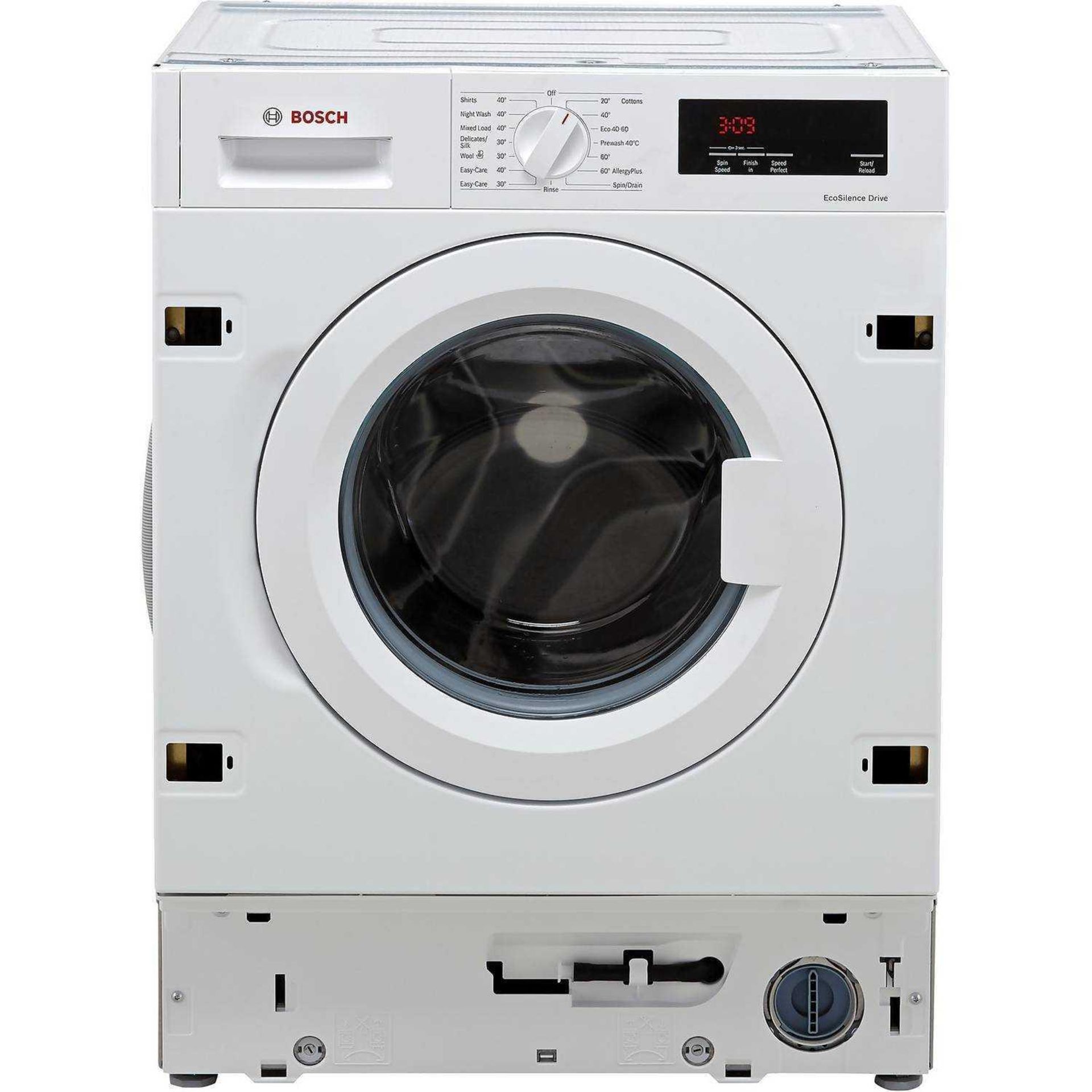 (Sp) RRP £630 Lot To Contain 1 Bosch Serie 6 Wiw28301Gb Integrated 8Kg Washing Machine With 1400 Rpm