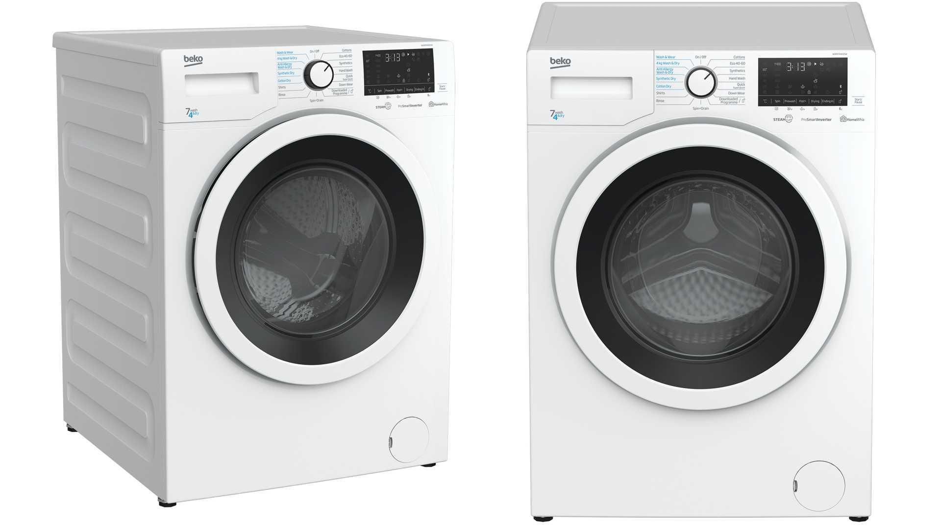 (Sp) RRP £390 Lot To Contain 1 Beko Recycled tubâ „¢ Wder7440421W 7Kg / 4Kg Washer Dryer With 1400 R