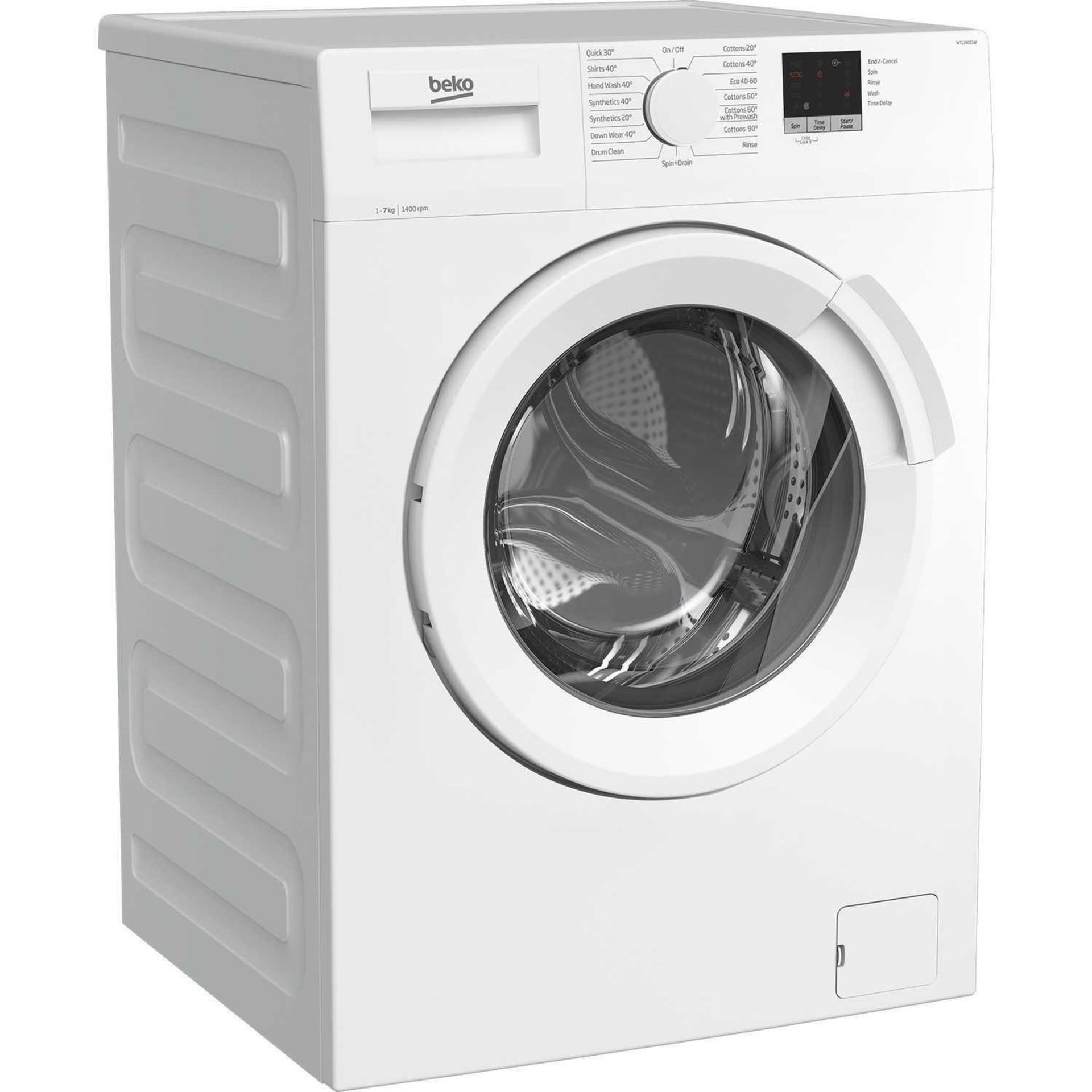 (Sp) RRP £250 Lot To Contain 1 Beko 7Kg 1400Rpm Freestanding Washing Machine