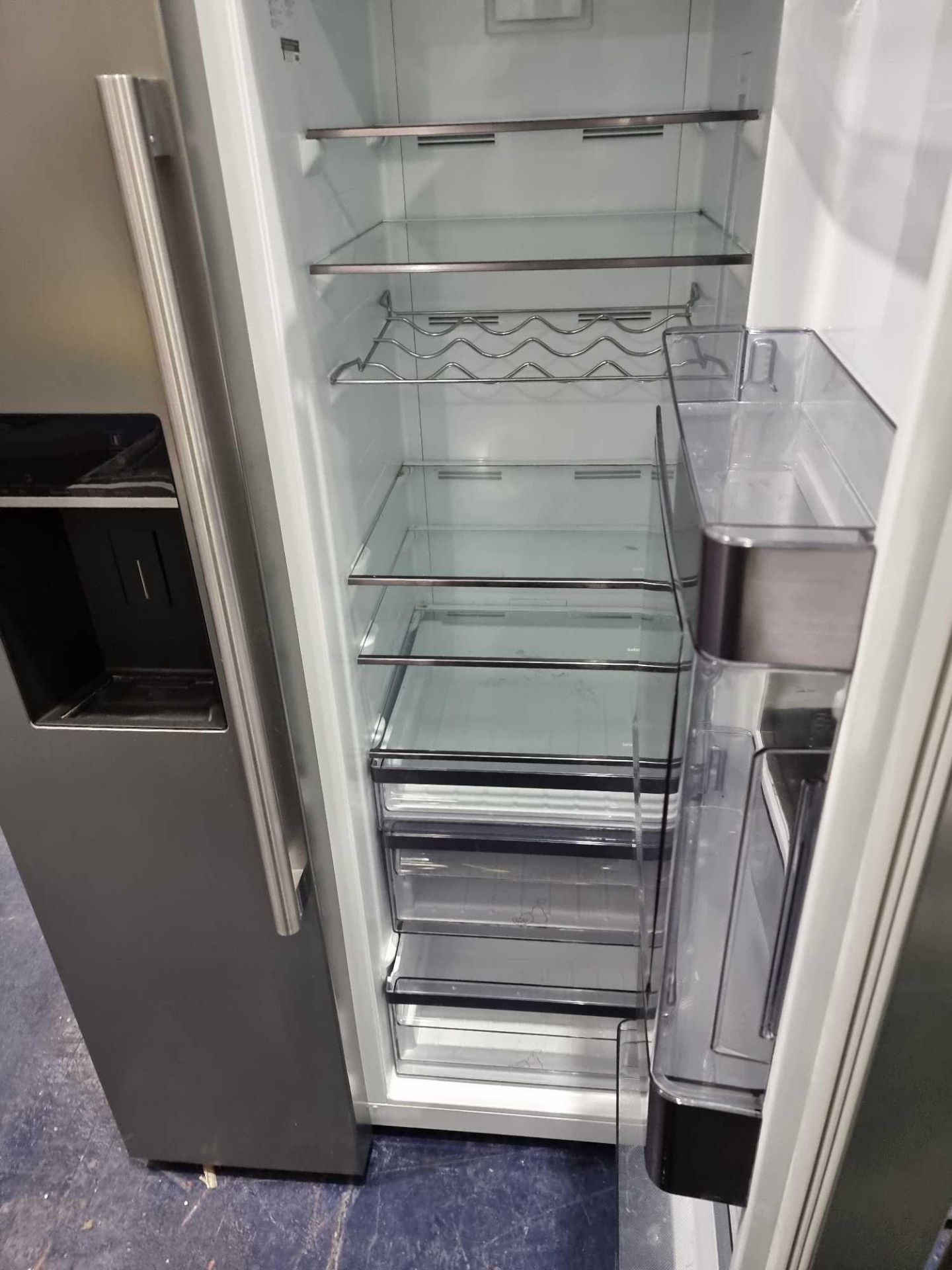 (Sp) RRP £470 Lot To Contain 1 Leisure Lasp41Mpx Brushed Steel American Fridge Freezer 91Cm - Image 2 of 3