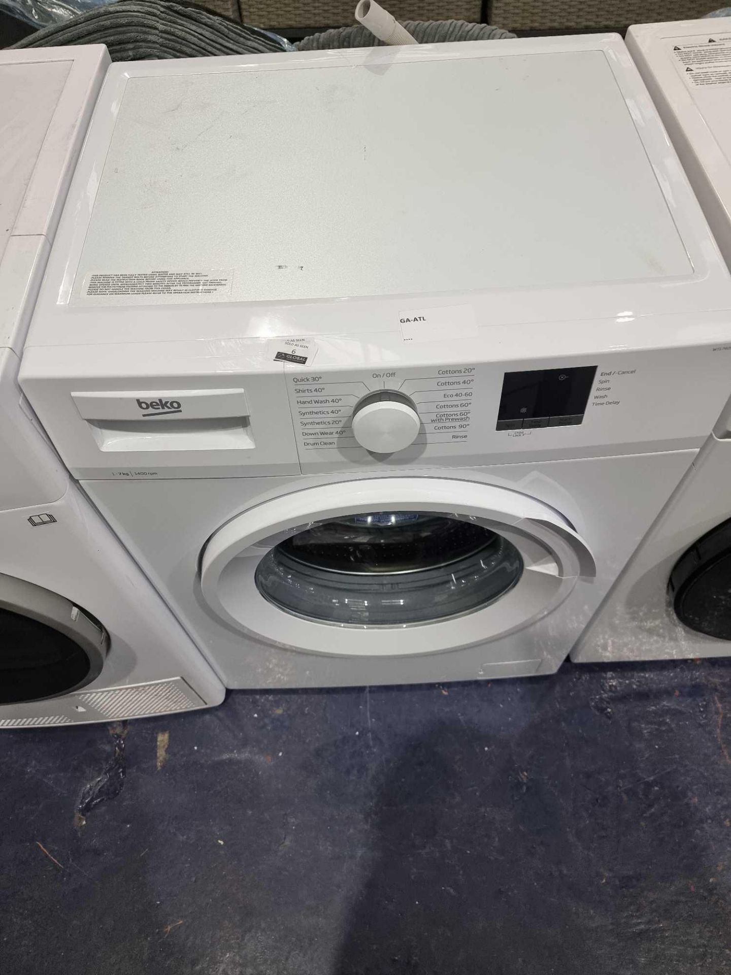 (Sp) RRP £250 Lot To Contain 1 Beko 7Kg 1400Rpm Freestanding Washing Machine - Image 2 of 2