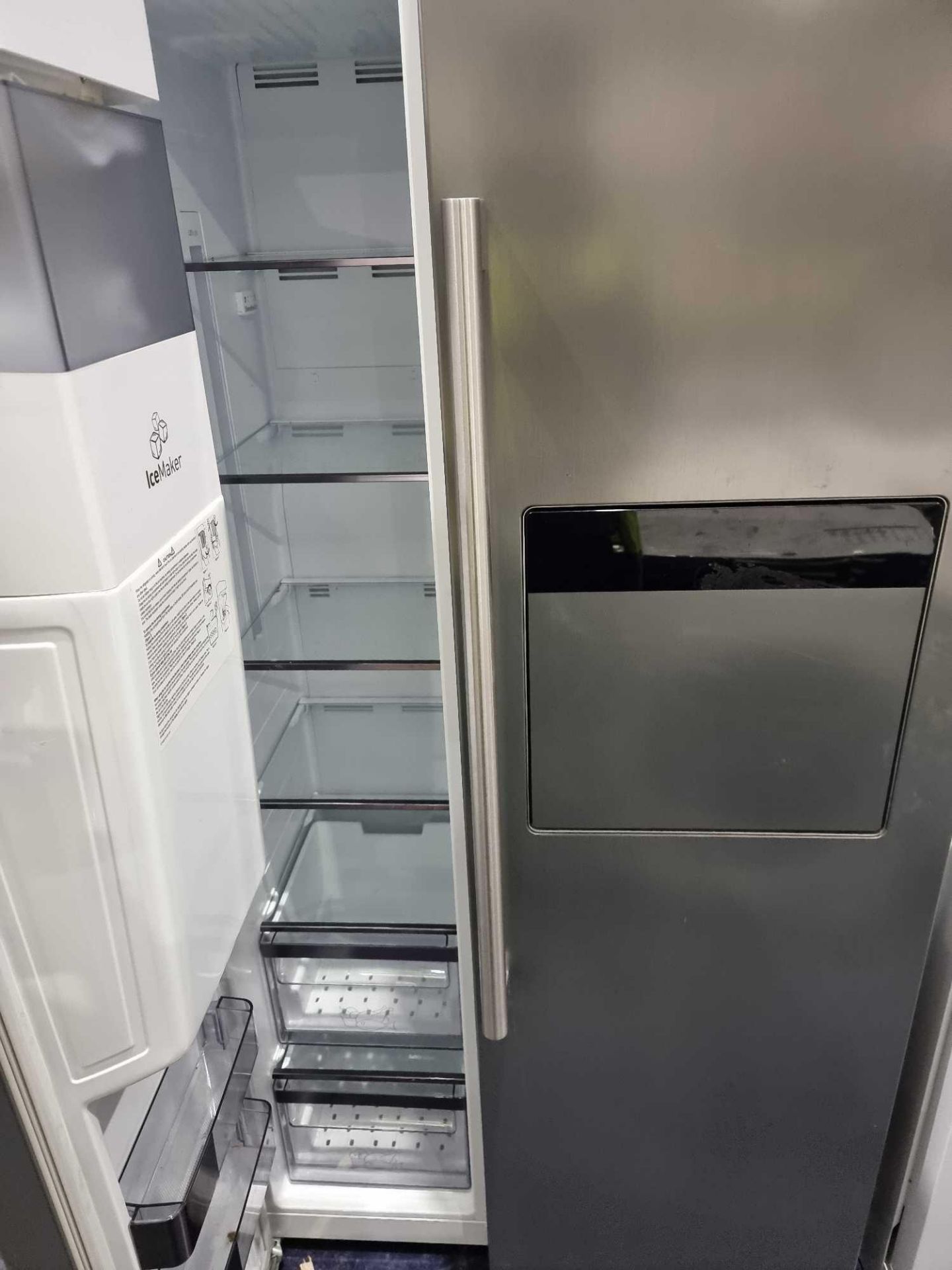 (Sp) RRP £470 Lot To Contain 1 Leisure Lasp41Mpx Brushed Steel American Fridge Freezer 91Cm - Image 3 of 3