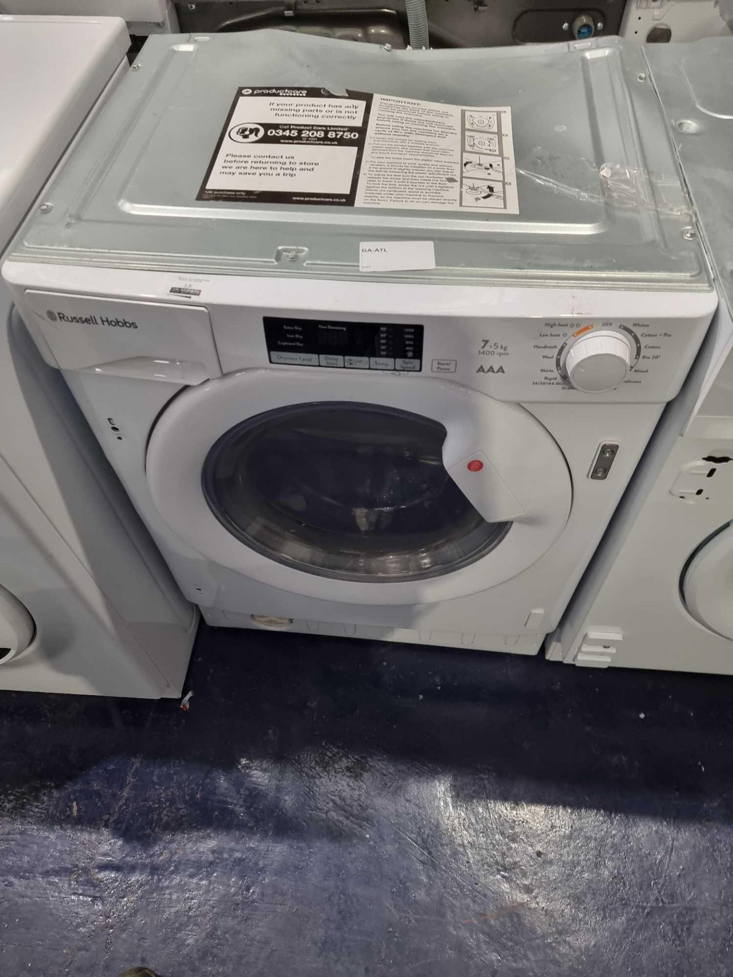 (Sp) RRP £350 Lot To Contain 1 Built In 7Kg 1400 Spin Washing Machine - Image 2 of 2