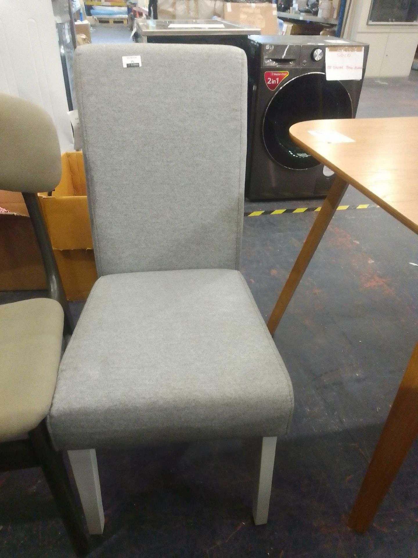 (Dd) RRP £150 Lot To Contain 1 Grey Fabric Dining Chair - Image 2 of 2