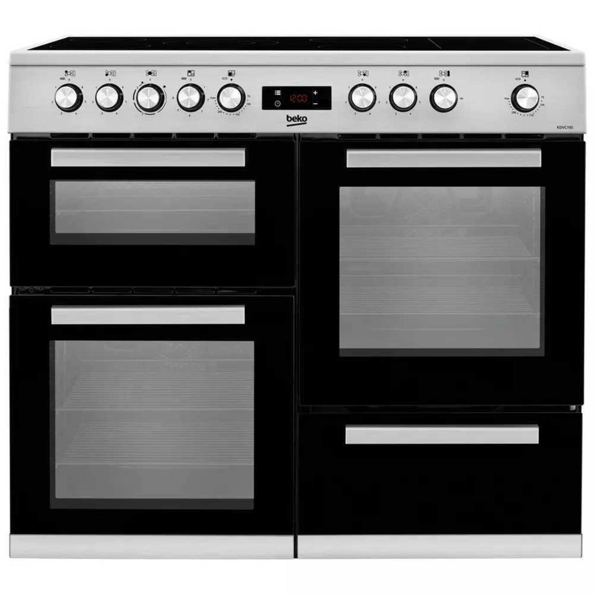 RRP £700 Lot To Contain 1 X Beko Range Cooker Kdvf100K