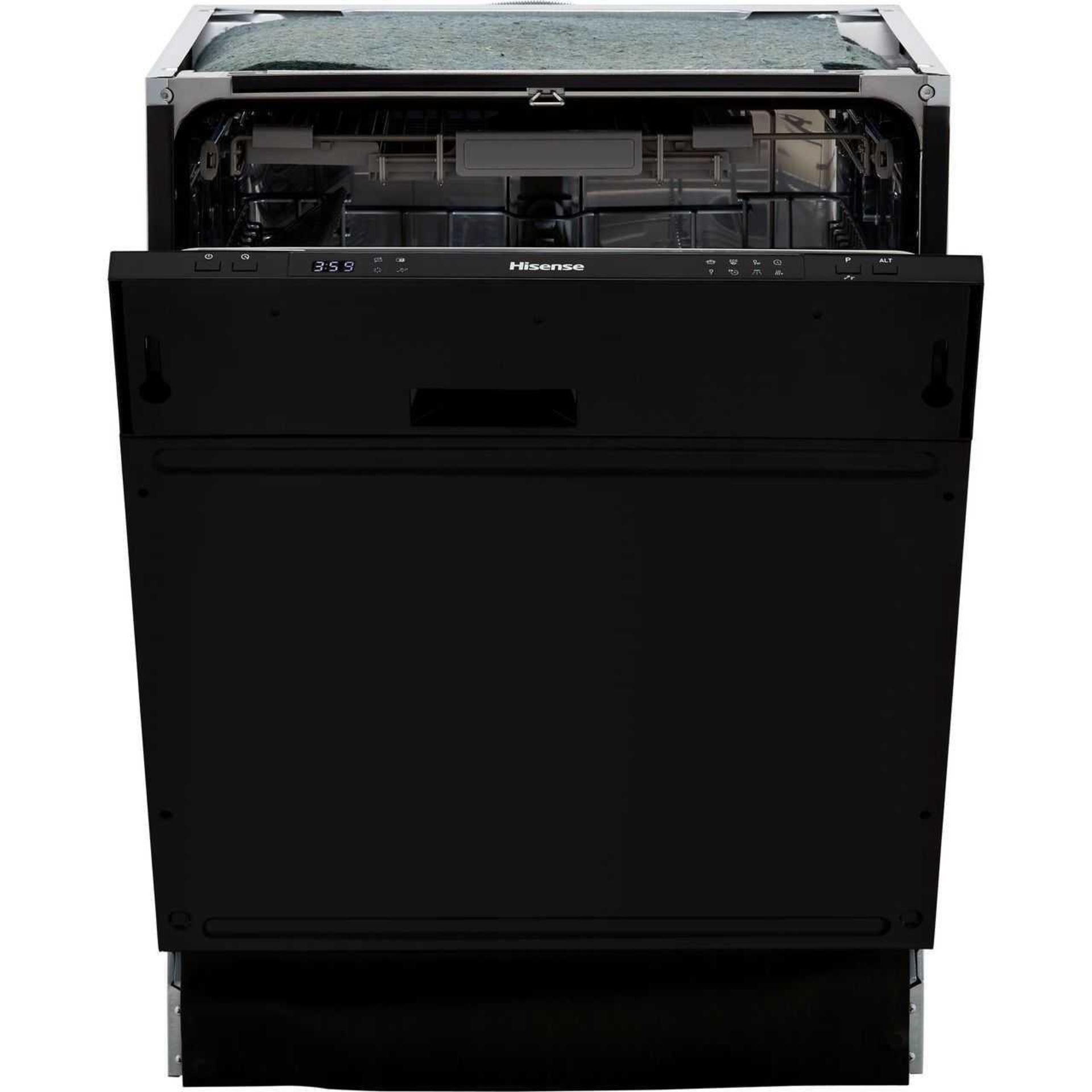 (Dd) RRP £340 Lot To Contain 1Hisense Hv603D40Uk Fully Integrated Standard Dishwasher - Black Contro