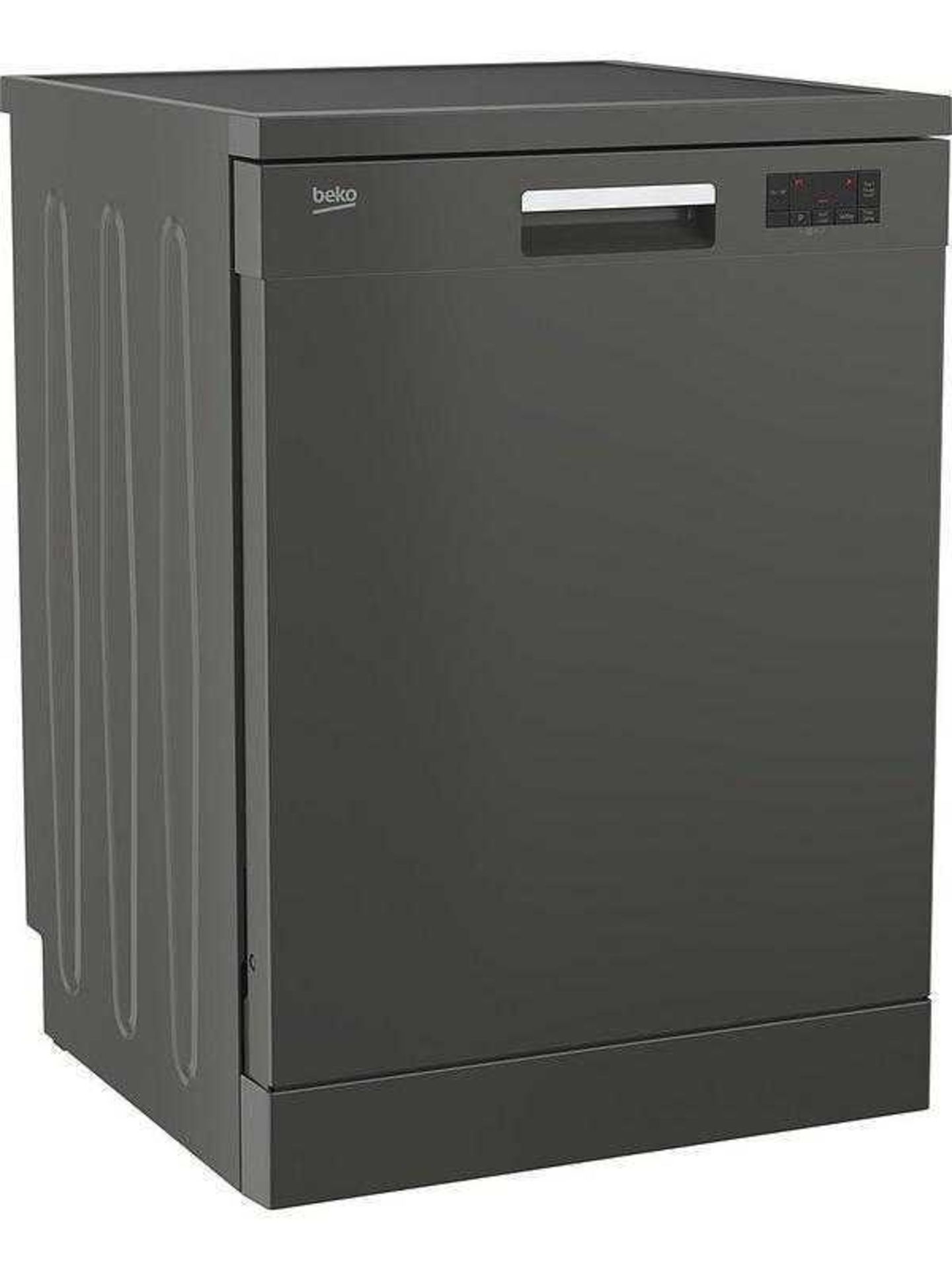 (Dd) RRP £320 Lot To Contain 1 Beko Dfn16430G Freestanding 14-Place Full-Size Dishwasher - Graphite