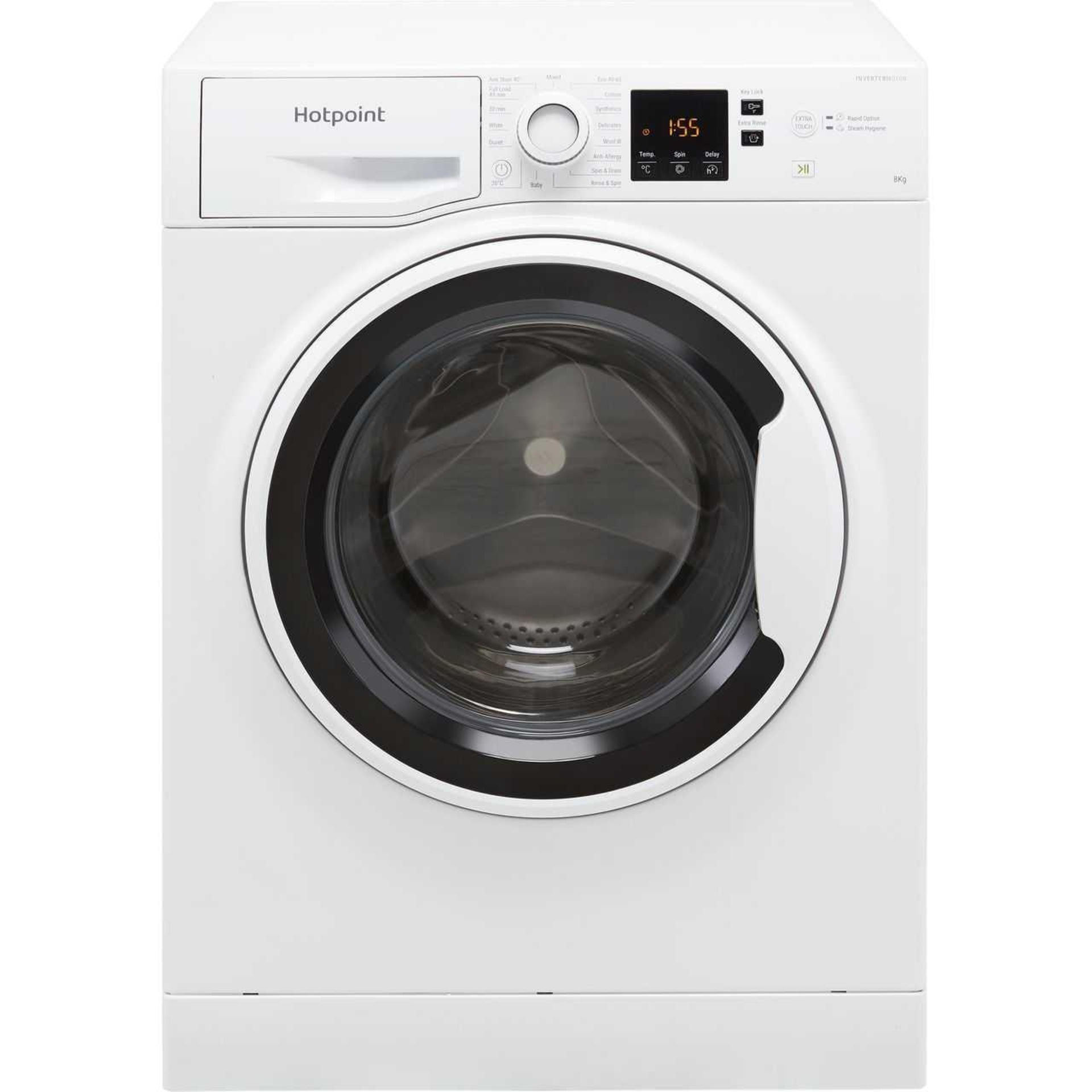 (Dd) RRP £280 Lot To Contain 1 Hotpoint Nswa843Cwwukn 8Kg Washing Machine With 1400 Rpm - White